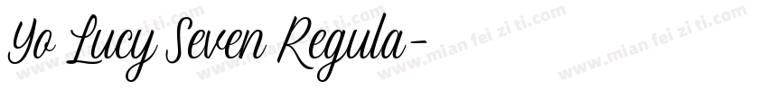 Yo Lucy Seven Regula字体转换